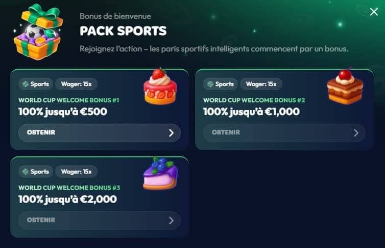 Gambiva Casino bonus bienvenue sport
