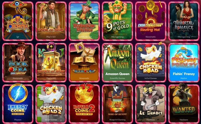Gambiva Casino jeux