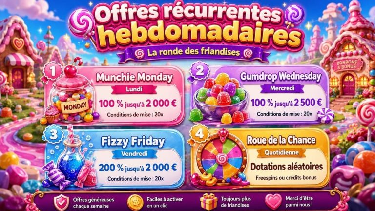 Gambiva Casino offres hebdomadaires
