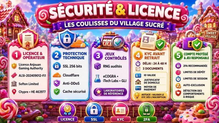Gambiva Casino securité licence